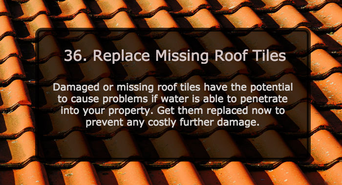 Replace Missing Roof Tiles