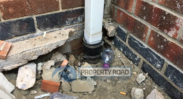 A repair to a downpipe connection saved us from subsidence
