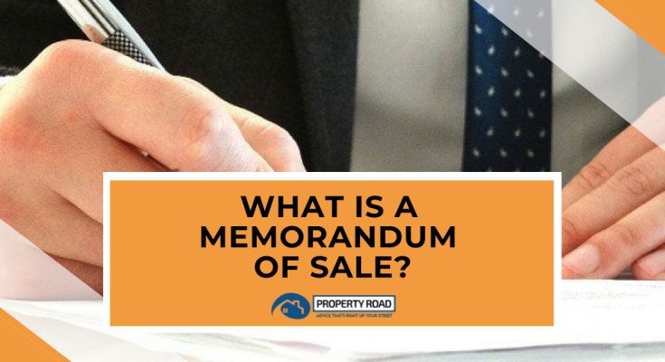 What is a Memorandum of Sale?