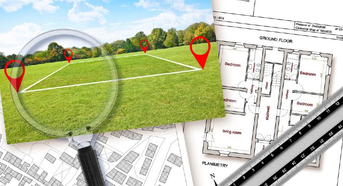 surveying and assessing building plot