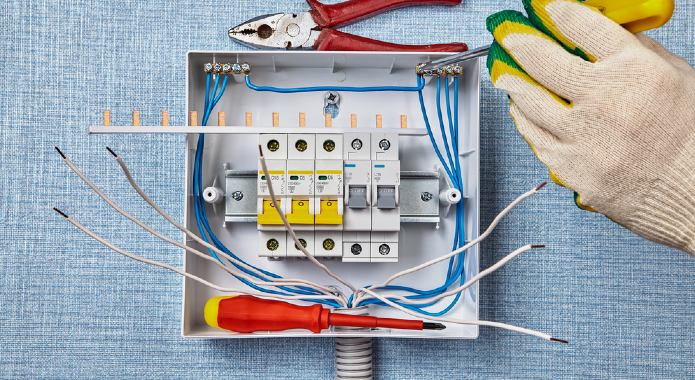 If your current consumer unit looks modern and clean, then it is possible that you house has been rewired recently. 